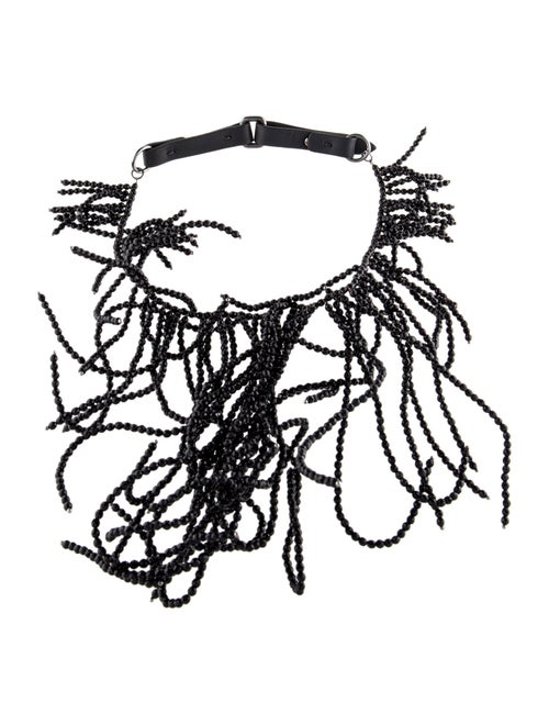 Brunello Cucinelli Beaded Fringe Choker Necklace