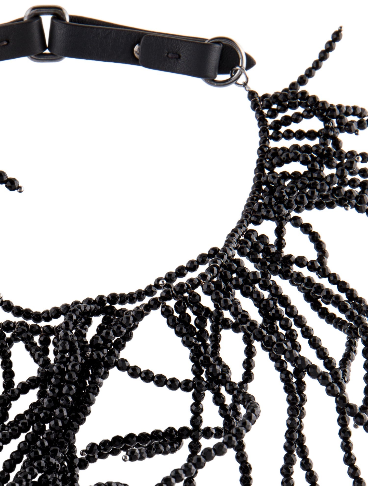 Brunello Cucinelli Beaded Fringe Choker Necklace