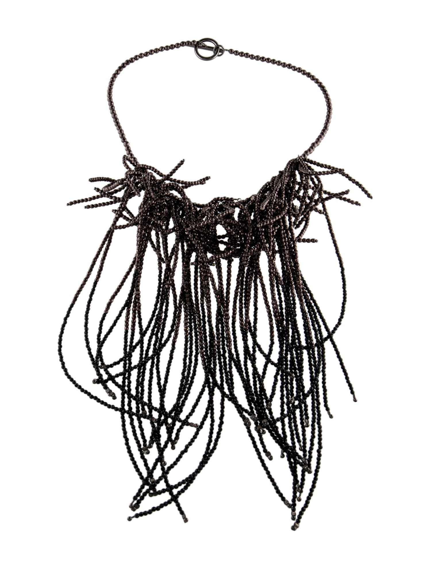 Brunello Cucinelli Black Stone Choker Necklace