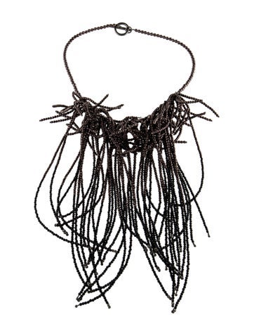 Brunello Cucinelli Choker Black Stone Necklace