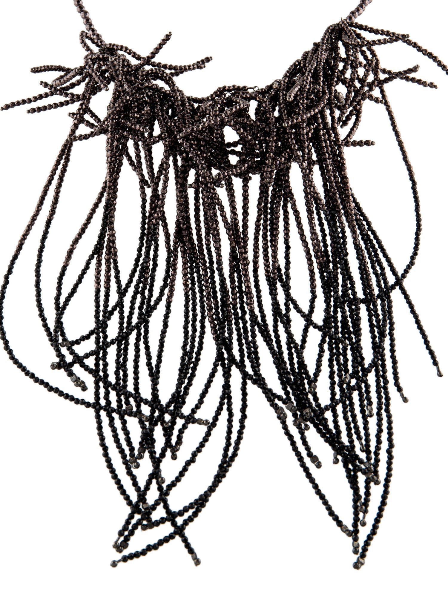 Brunello Cucinelli Black Stone Choker Necklace