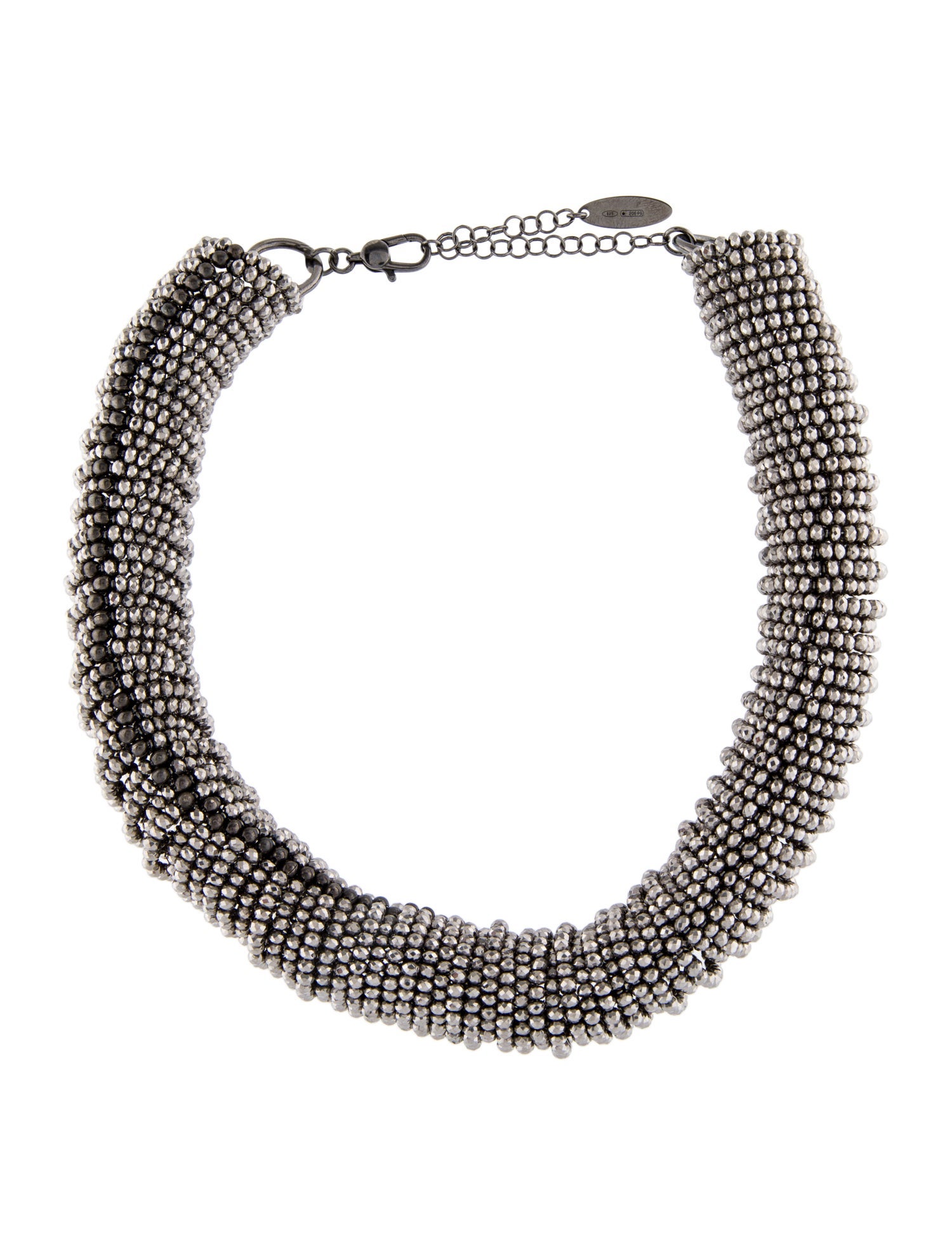 Brunello Cucinelli Vetro Beaded Collar Necklace