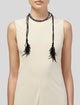 Brunello Cucinelli Stone & Monili Beaded Tassel Lariat Necklace