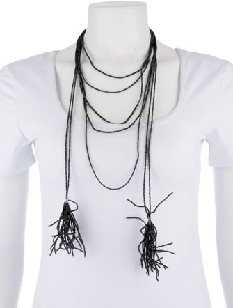 Brunello Cucinelli Stone Beaded Multistrand Necklace