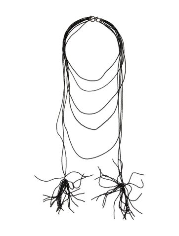 Brunello Cucinelli Collar Stone Beaded Multistrand Necklace