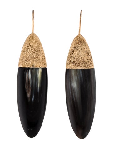 Brunello Cucinelli Drop Horn Earrings