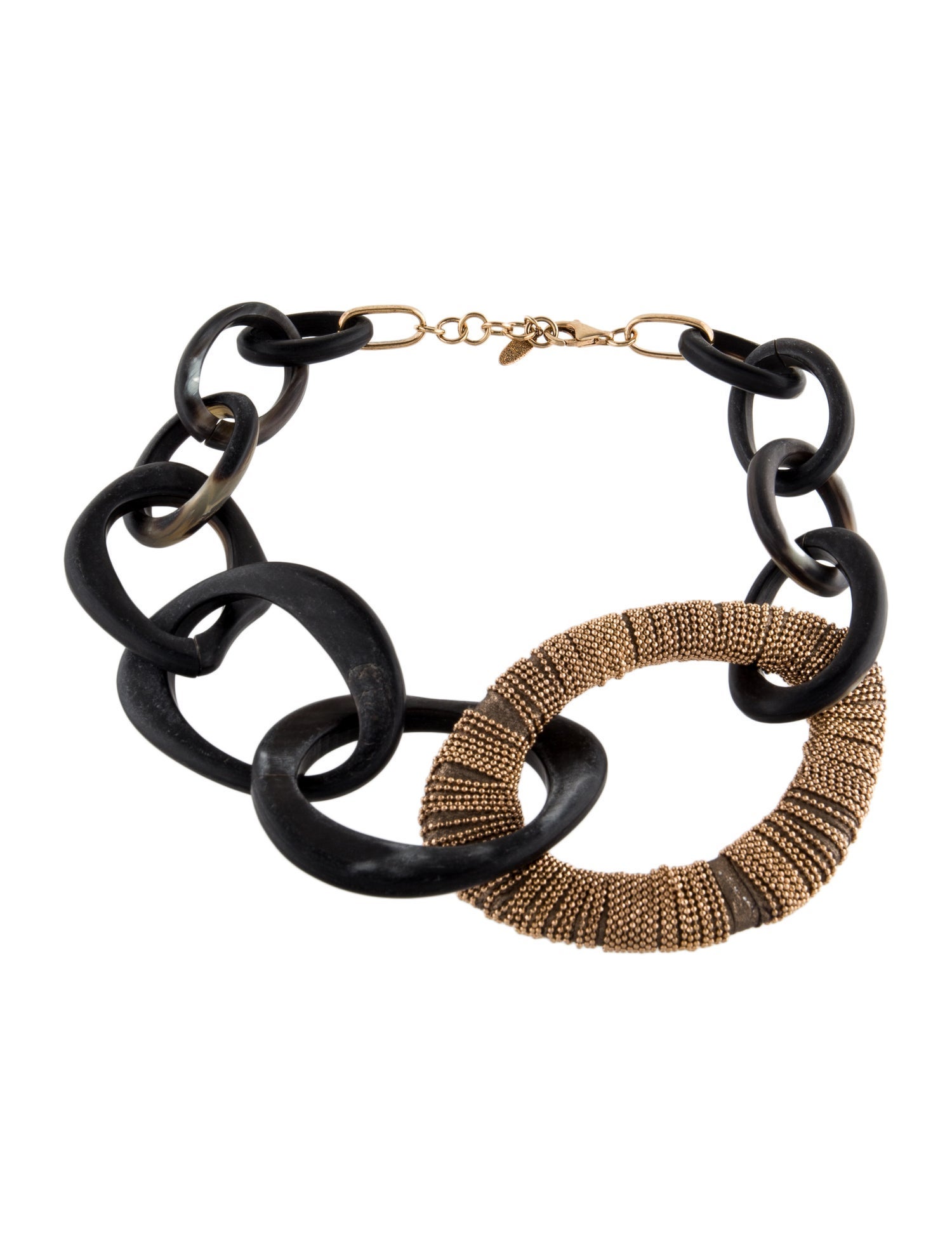 Brunello Cucinelli Horn Monili Collar Necklace
