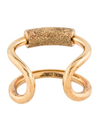 Brunello Cucinelli Double Layer-Detail Cuff Ring