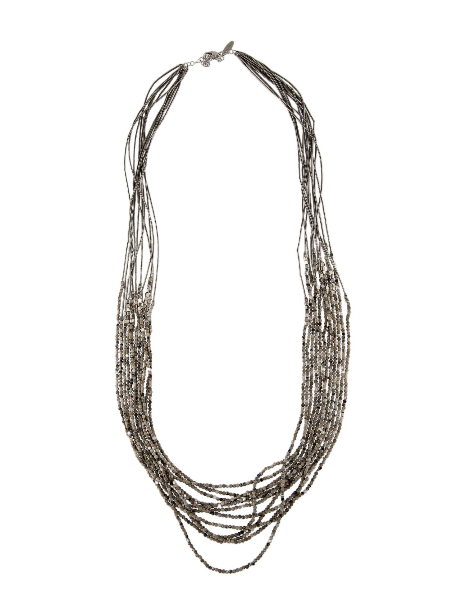 Brunello Cucinelli Stone Multi-Strand Beaded Necklace