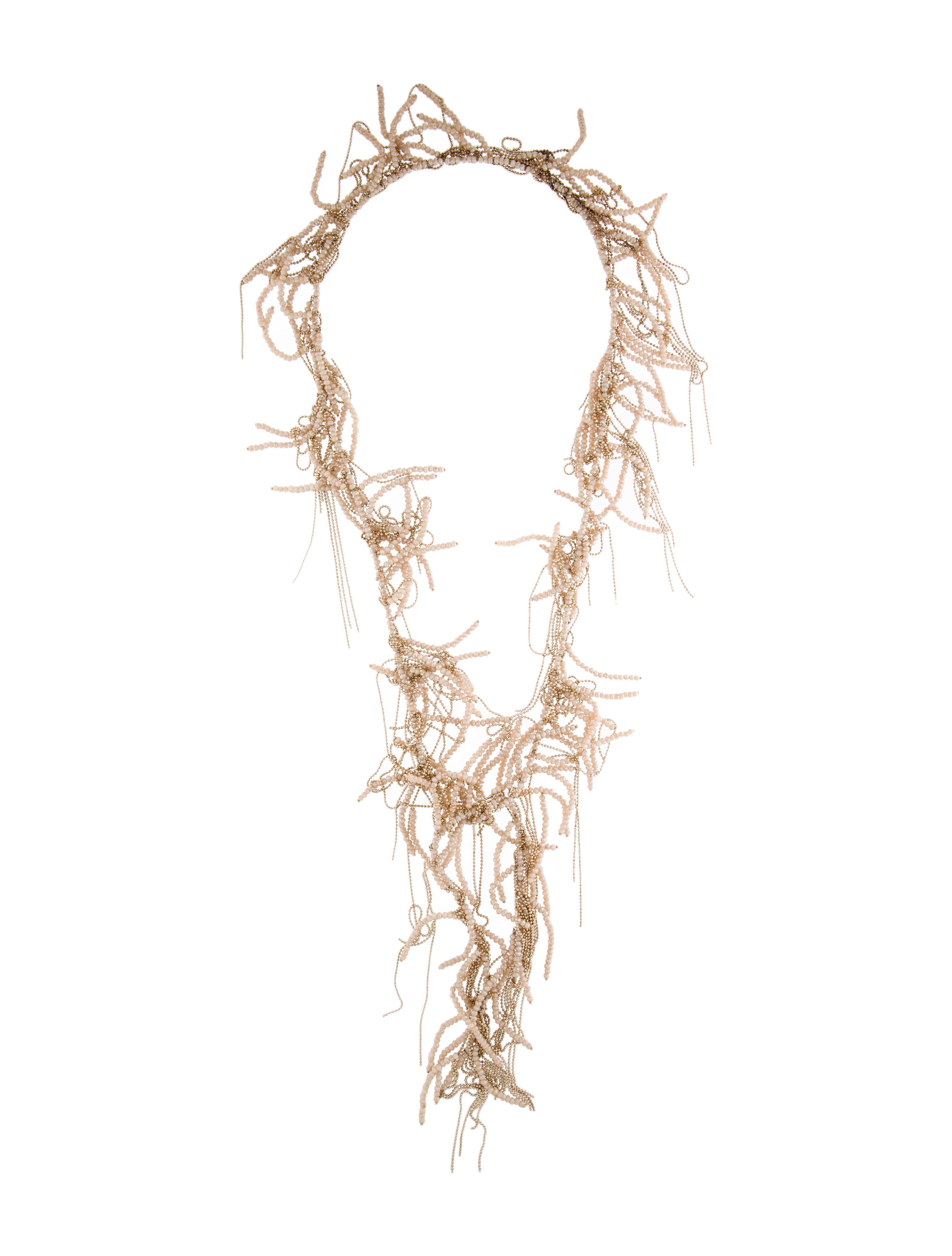 Brunello Cucinelli Monili Beaded Fringe Lariat