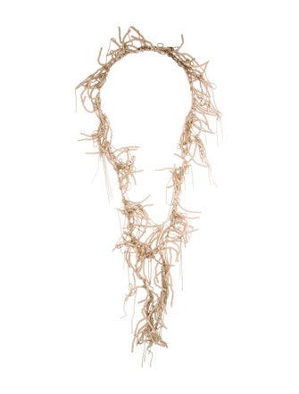 Brunello Cucinelli Monili Beaded Fringe Lariat