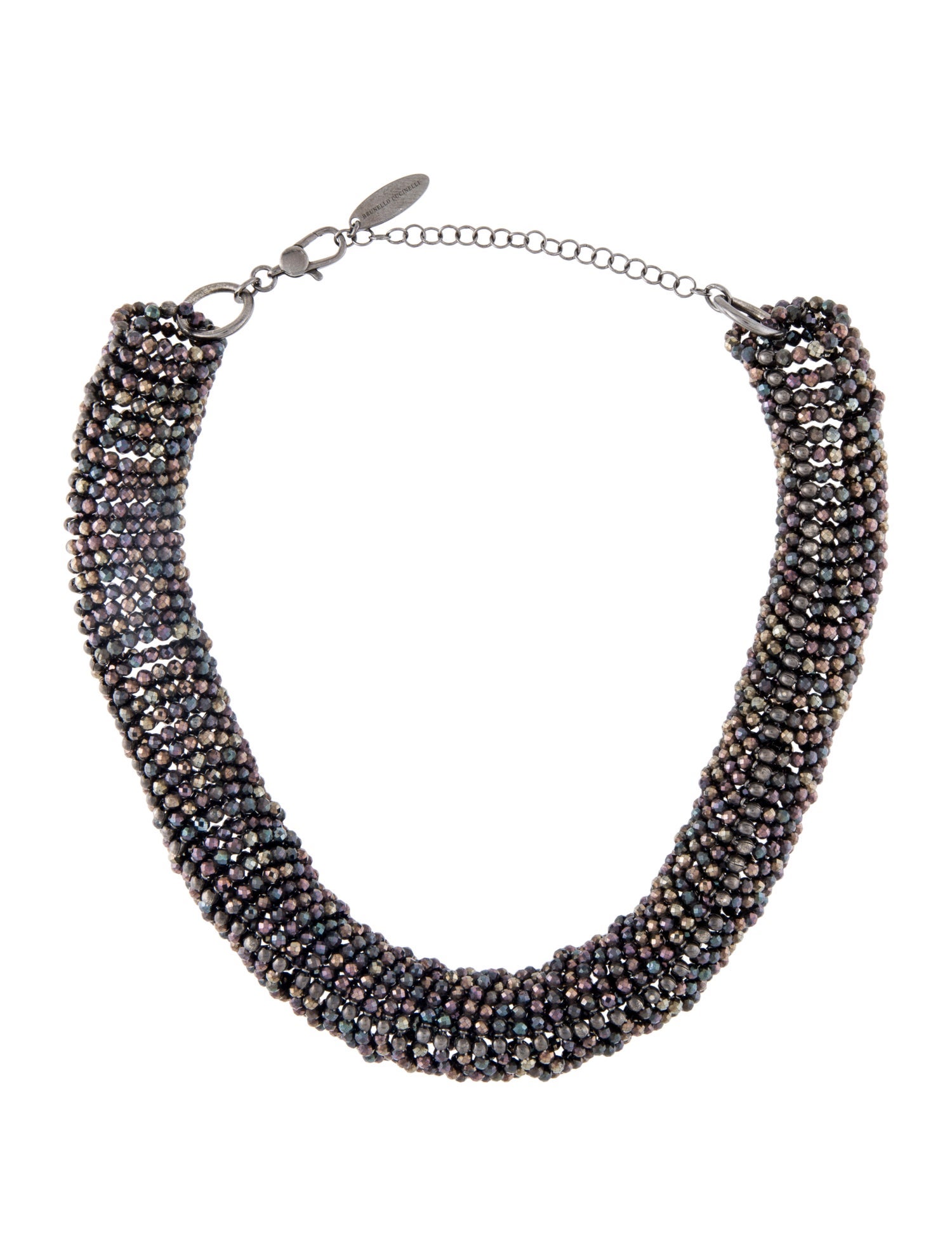 Brunello Cucinelli Beaded Vetro Collar Necklace