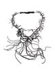 Brunello Cucinelli Beaded Fringe Leather Necklace