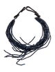 Brunello Cucinelli Beaded Leather Choker Necklace