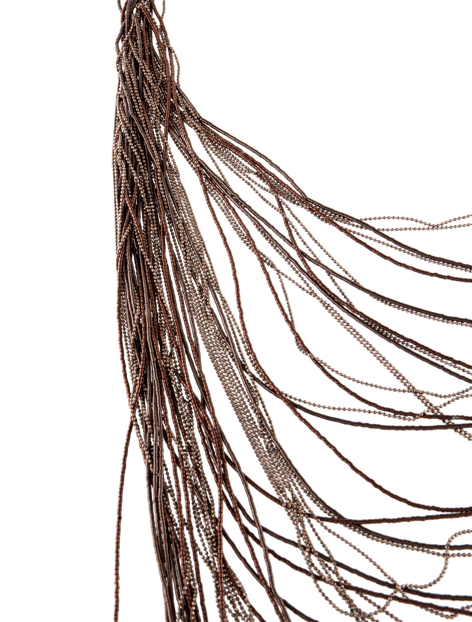 Brunello Cucinelli Monili Beaded Multi-Strand Collar Necklace