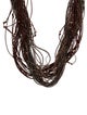 Brunello Cucinelli Leather Beaded Multi-Strand Necklace
