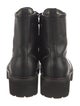 Brunello Cucinelli Girls' Leather Beaded Accents Combat Boots