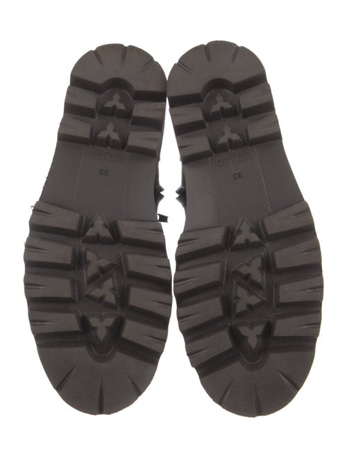 Brunello Cucinelli Girls' Leather Beaded Accents Combat Boots