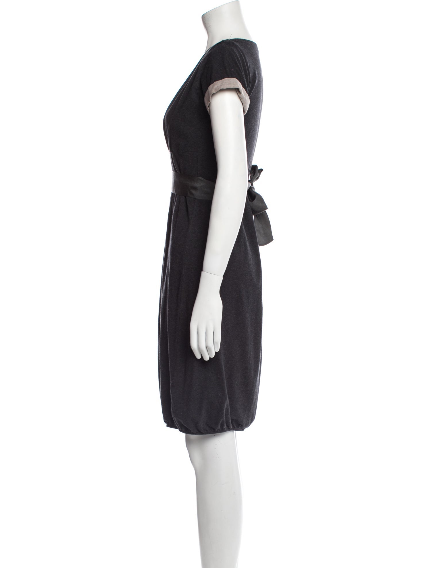 Brunello Cucinelli V-Neck Mini Dress