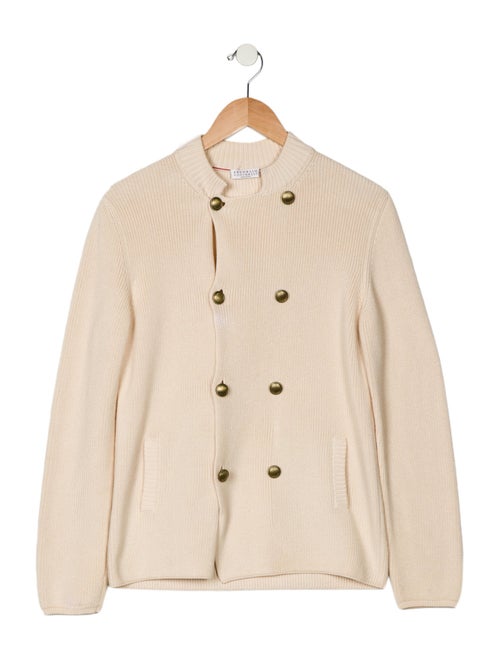 Brunello Cucinelli Kid Boys' Double Breasted Knit Cardigan