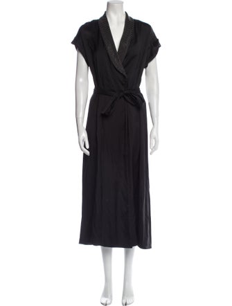 Brunello Cucinelli V-Neck Long Dress