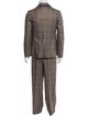 Brunello Cucinelli Plaid Print Two-Piece Suit