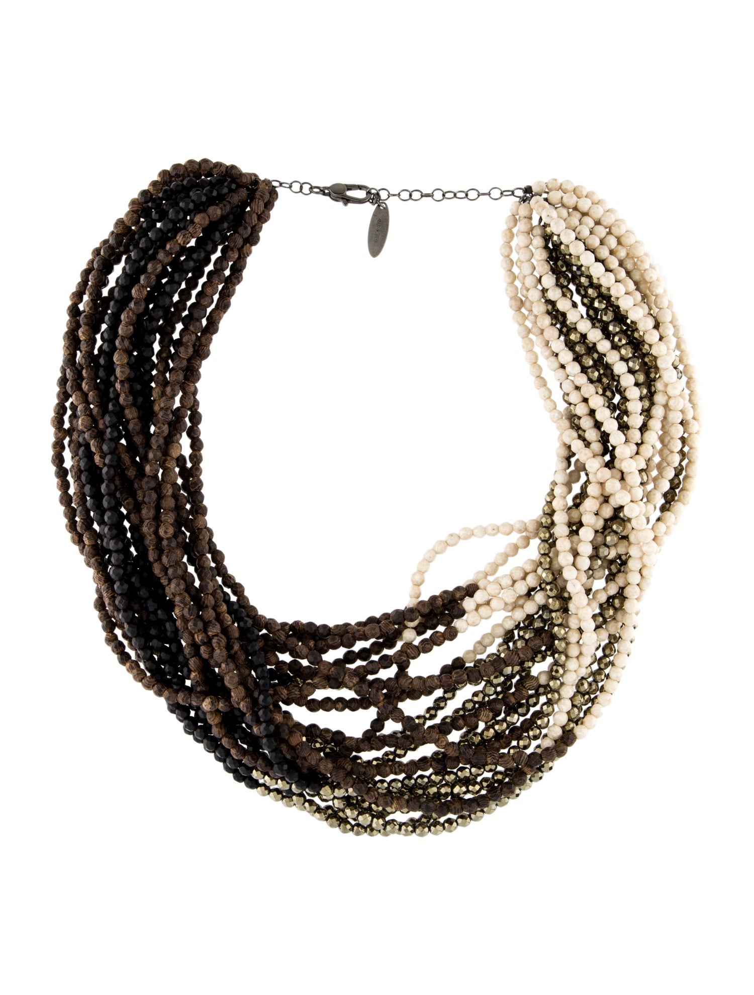 Brunello Cucinelli Multistone Bead Necklace