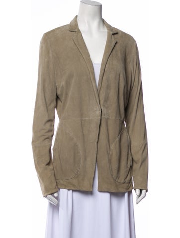 Brunello Cucinelli Jackets Leather Blazer Us8, It44 | M