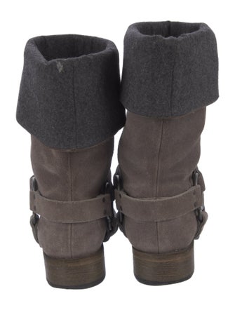 Brunello Cucinelli Suede Moto Boots