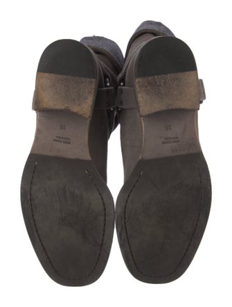 Brunello Cucinelli Suede Moto Boots