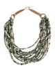 Brunello Cucinelli Pyrite & Agate Multistrand Beaded Necklace ...