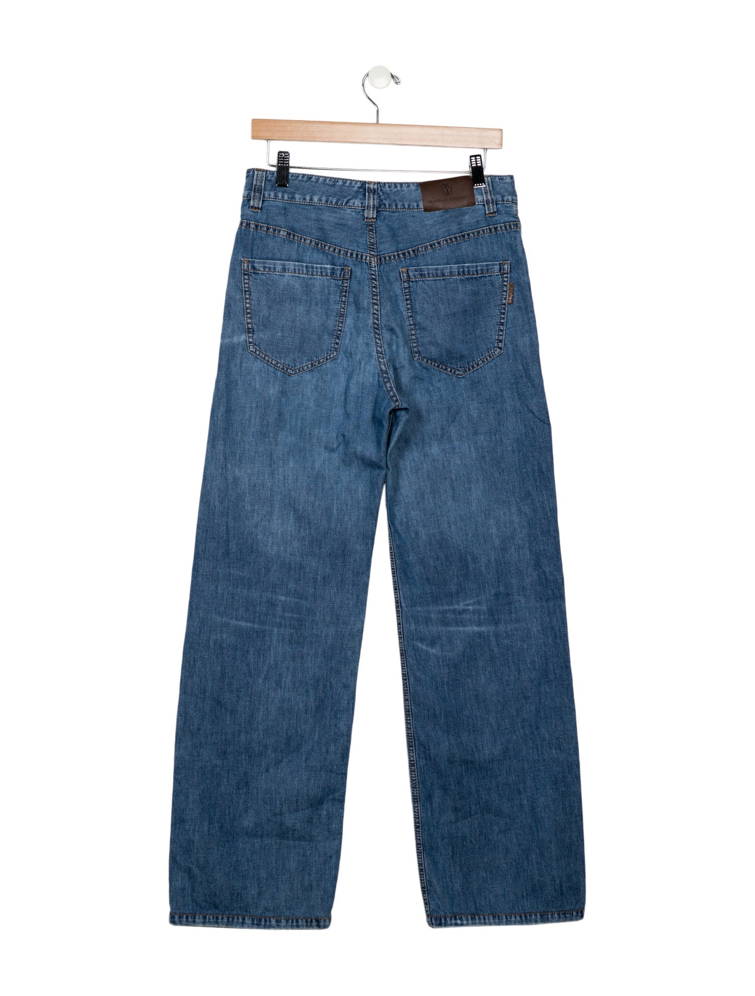 Brunello Cucinelli High-Rise Wide Leg Jeans