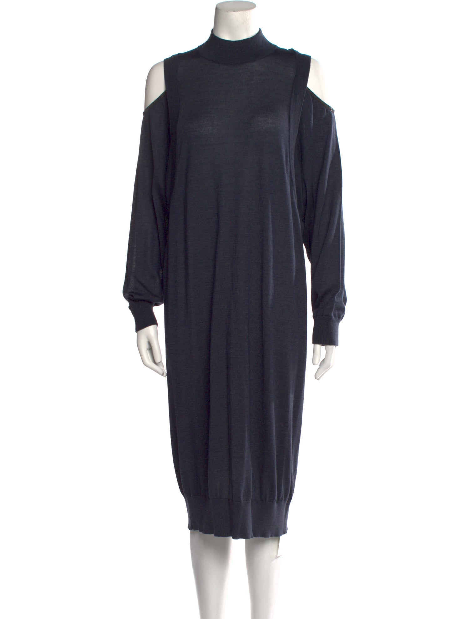 Brunello Cucinelli Cashmere Midi Length Dress