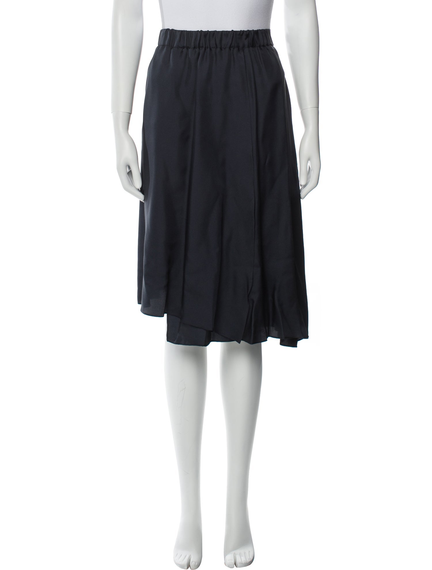 Brunello Cucinelli Silk Knee-Length Skirt