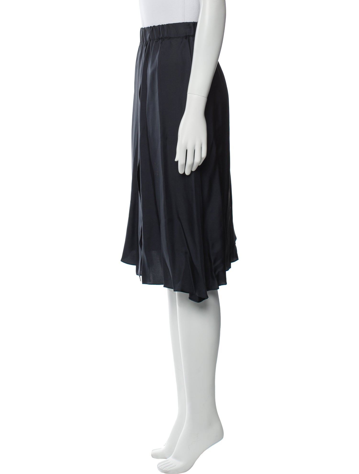 Brunello Cucinelli Silk Knee-Length Skirt