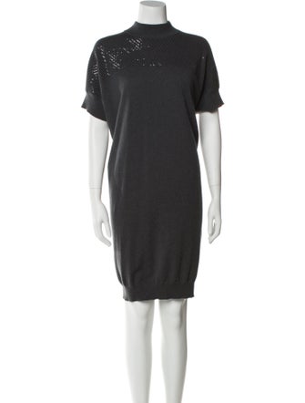 Brunello Cucinelli Virgin Wool Knee-Length Dress