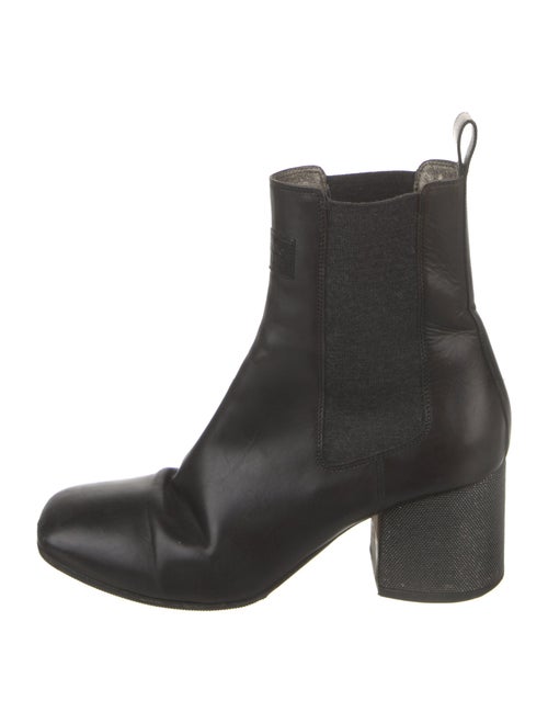 Brunello Cucinelli Monili Leather Chelsea Boots