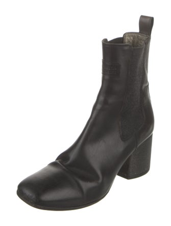 Brunello Cucinelli Monili Leather Chelsea Boots