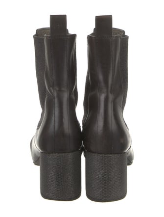 Brunello Cucinelli Monili Leather Chelsea Boots