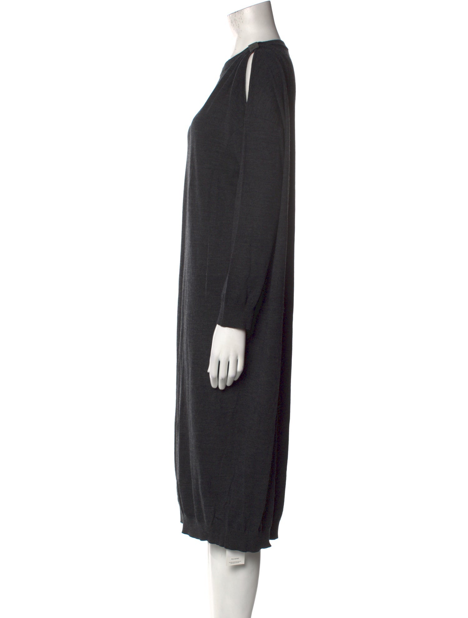 Brunello Cucinelli Virgin Wool Midi Length Dress