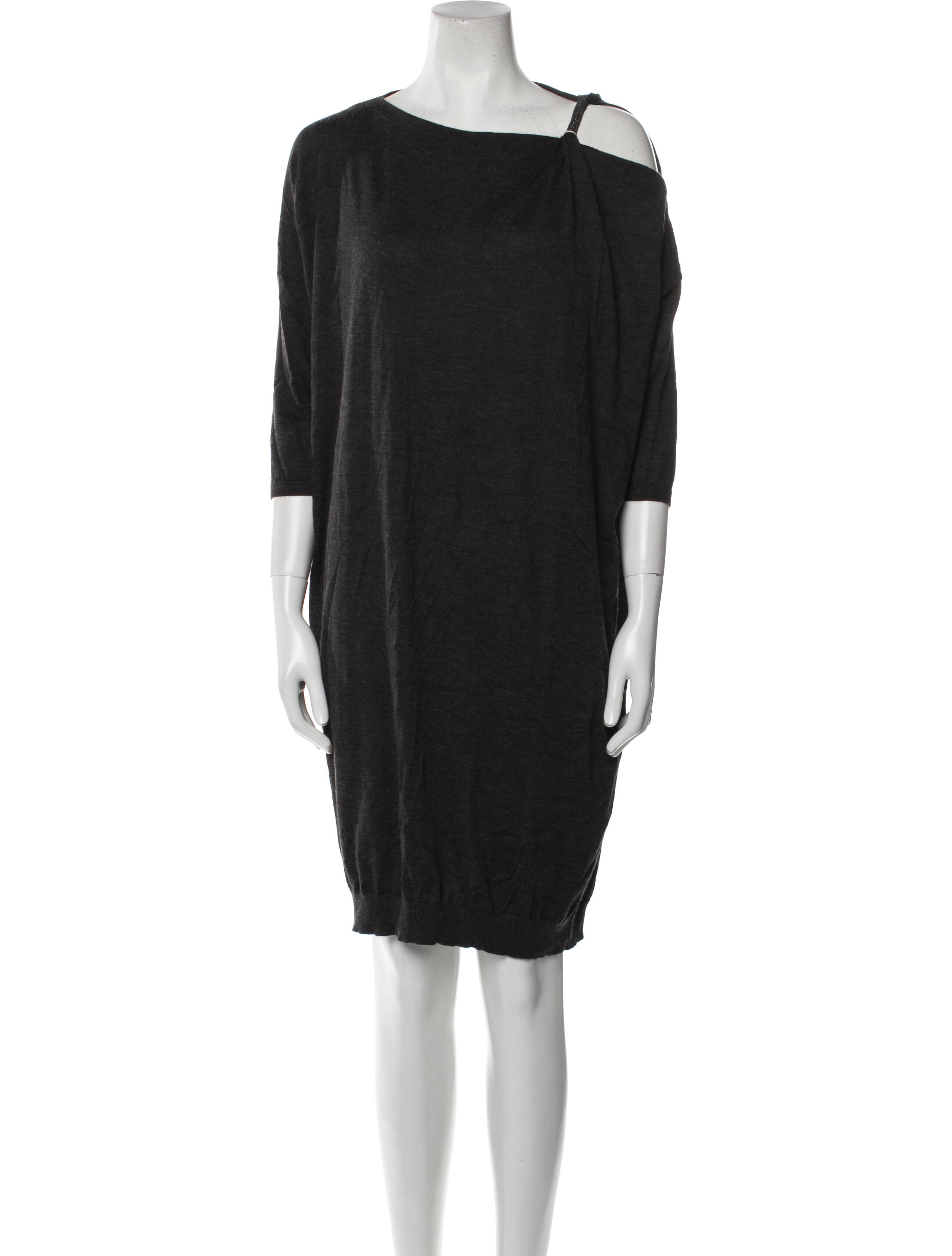 Brunello Cucinelli Scoop Neck Knee-Length Dress