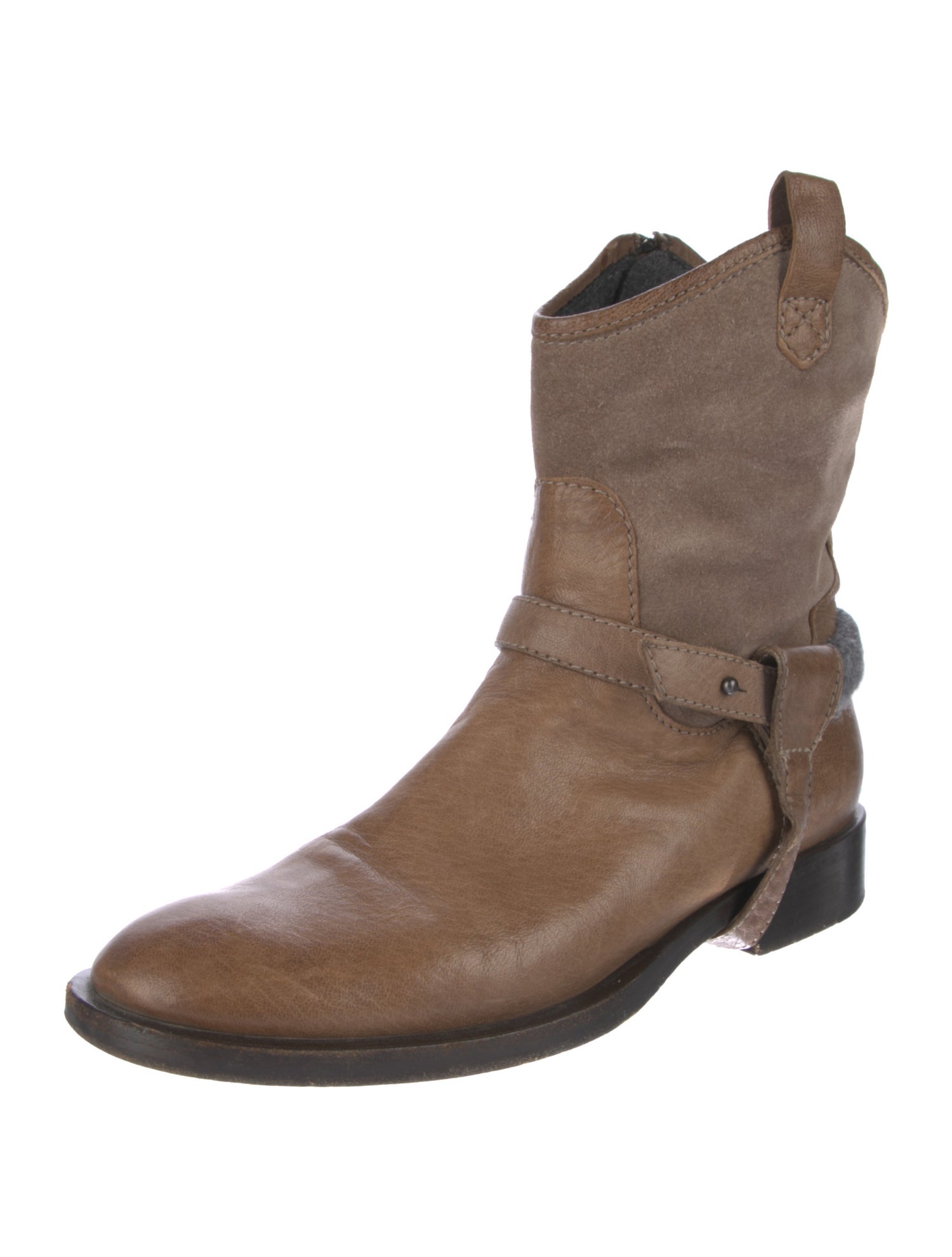 Brunello Cucinelli Leather Western Boots