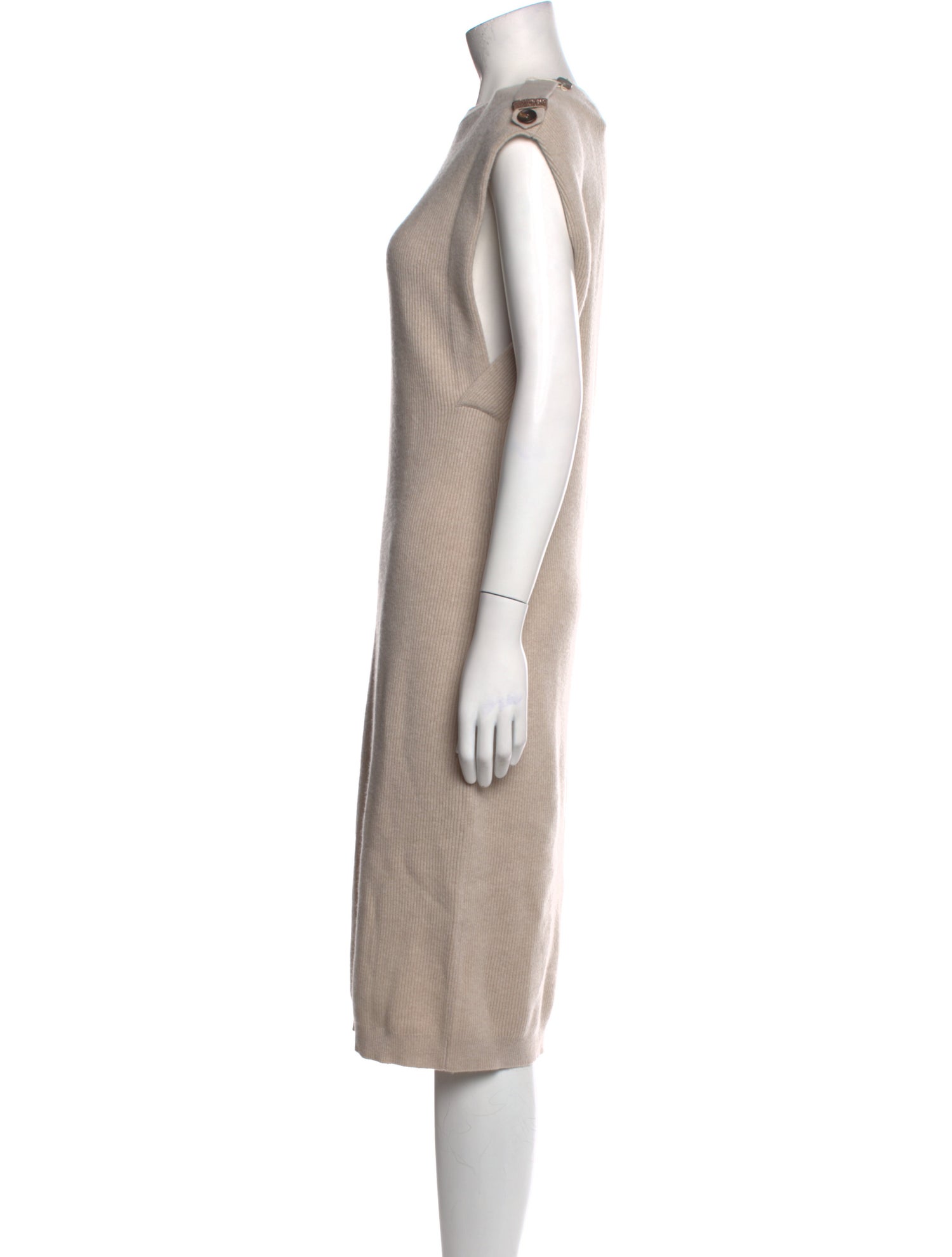 Brunello Cucinelli Cashmere Midi Length Dress w/ Tags