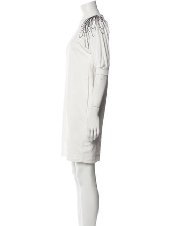 Brunello Cucinelli Crew Neck Mini Dress