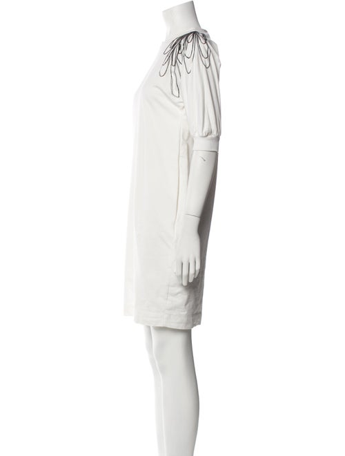 Brunello Cucinelli Crew Neck Mini Dress