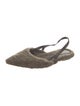 Brunello Cucinelli Studded Accents Slingback Flats