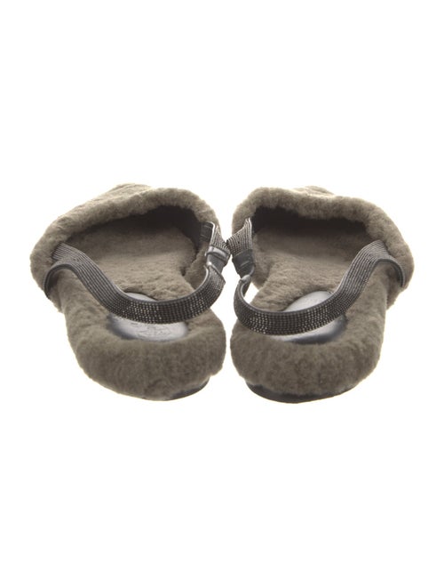 Brunello Cucinelli Studded Accents Slingback Flats