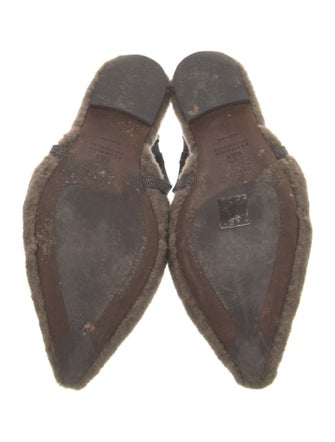 Brunello Cucinelli Studded Accents Slingback Flats