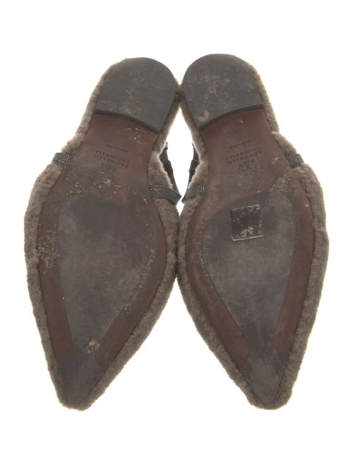 Brunello Cucinelli Studded Accents Slingback Flats