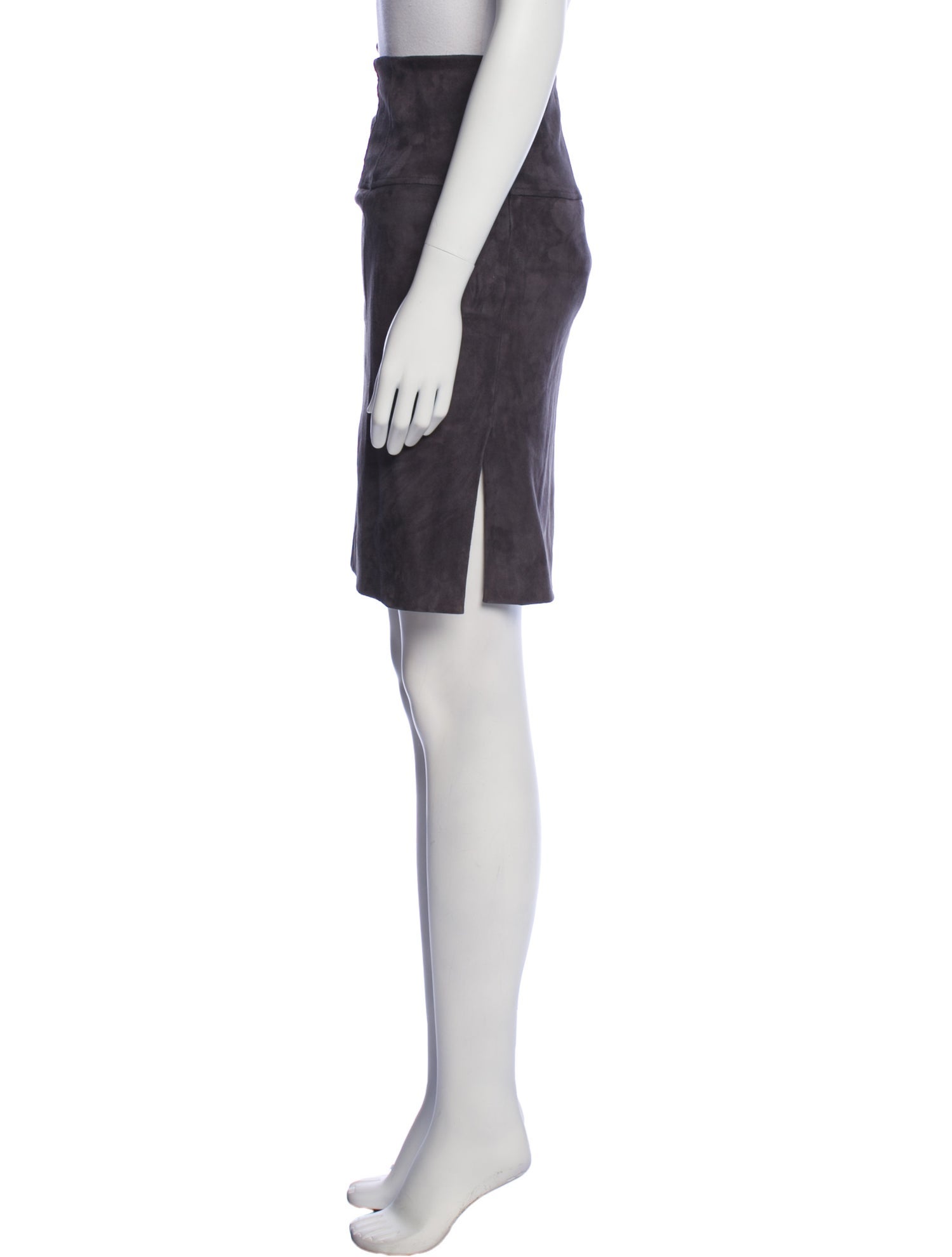 Brunello Cucinelli Leather Knee-Length Skirt